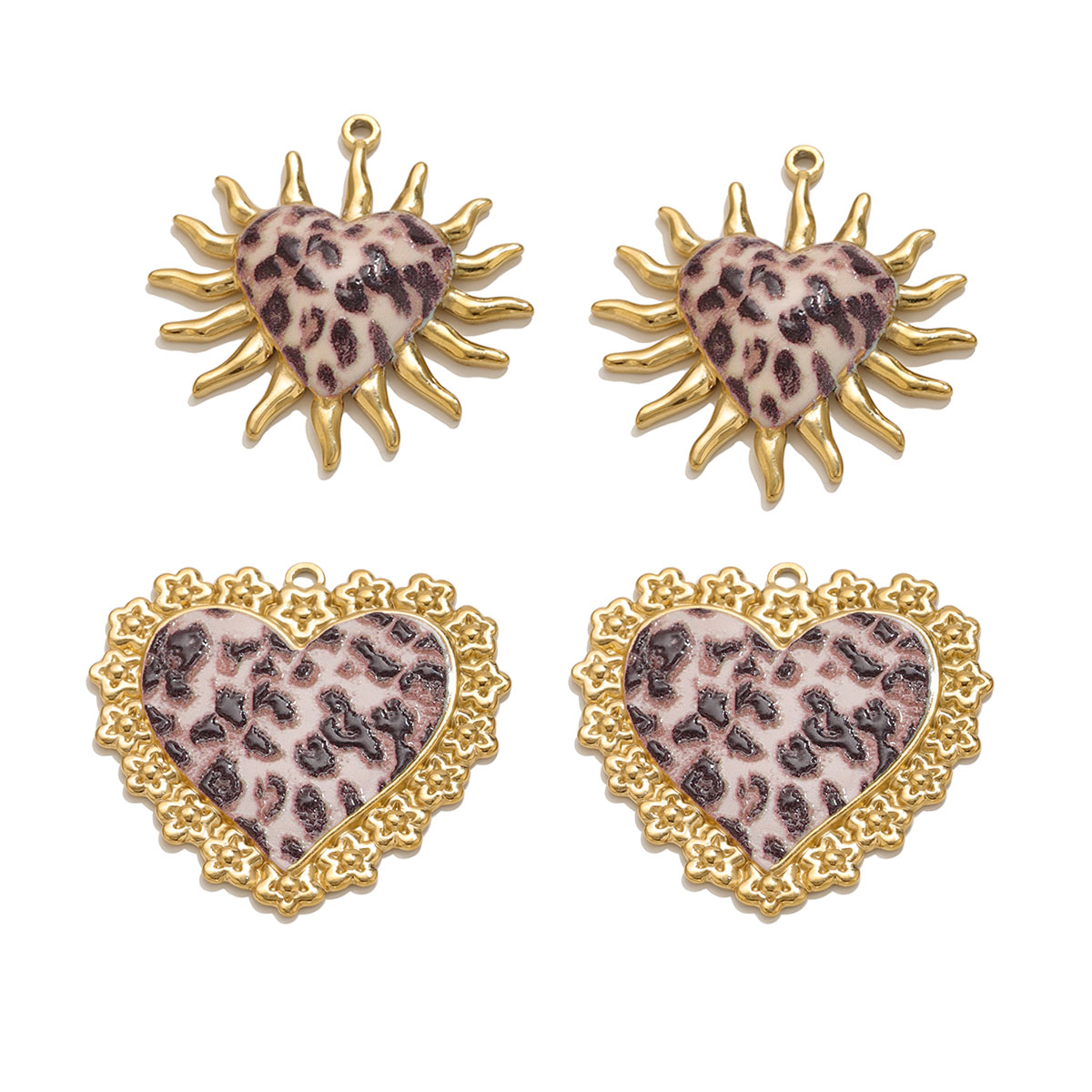 Vintage Fashion Stores - 1-2 STUKS Vintage RVS Charms Hart