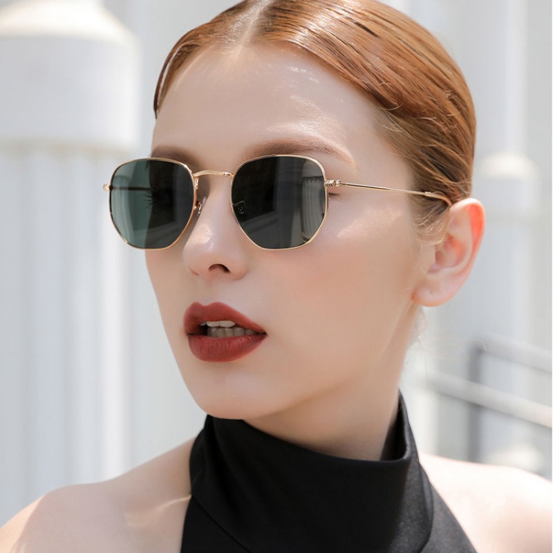 Vintage Fashion Enthusiasts - Ronde punk zonnebrillen voor heren, luxe