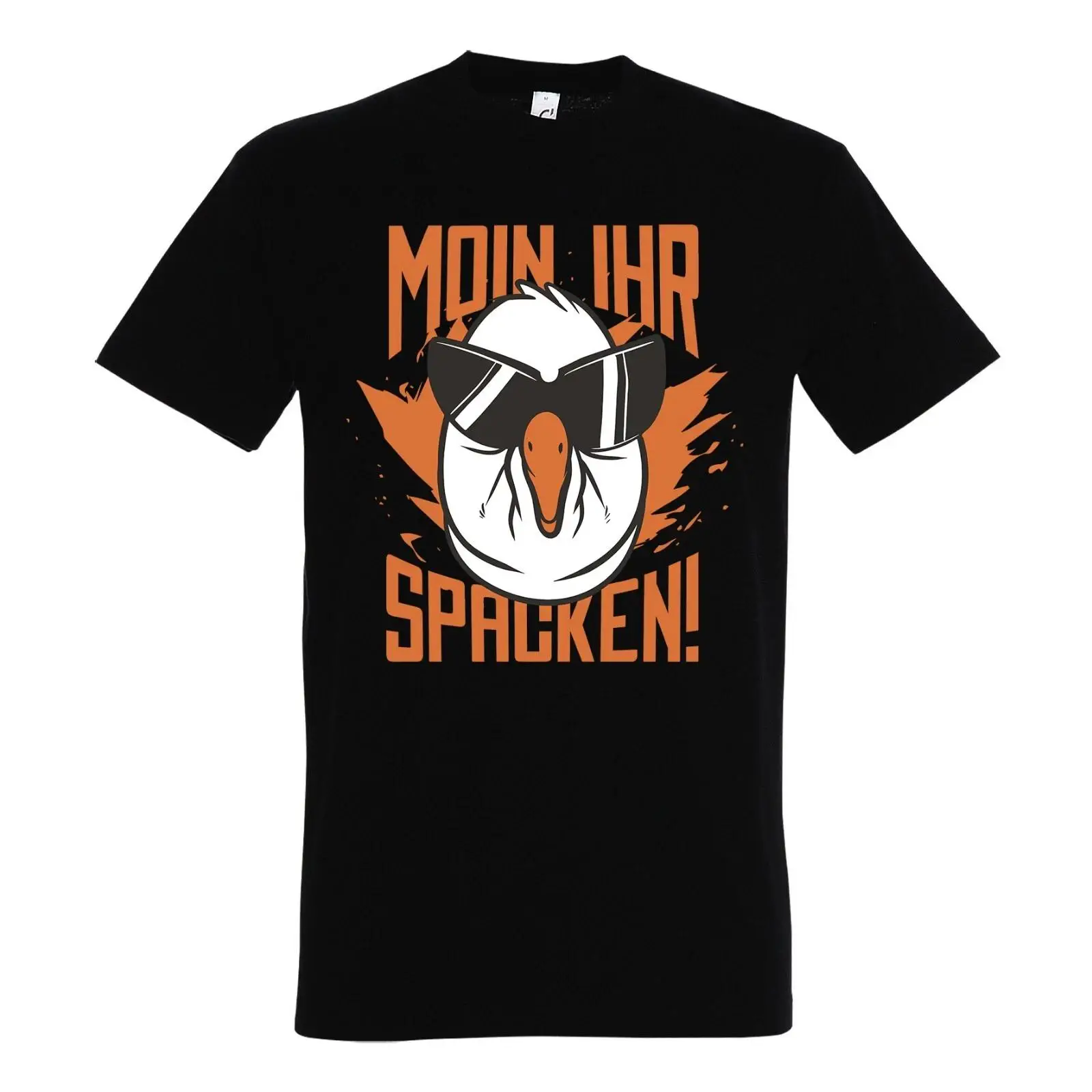 Vintage Fashion Hamburg - Heren T-shirt MOIN IHR SPACKEN Grappige