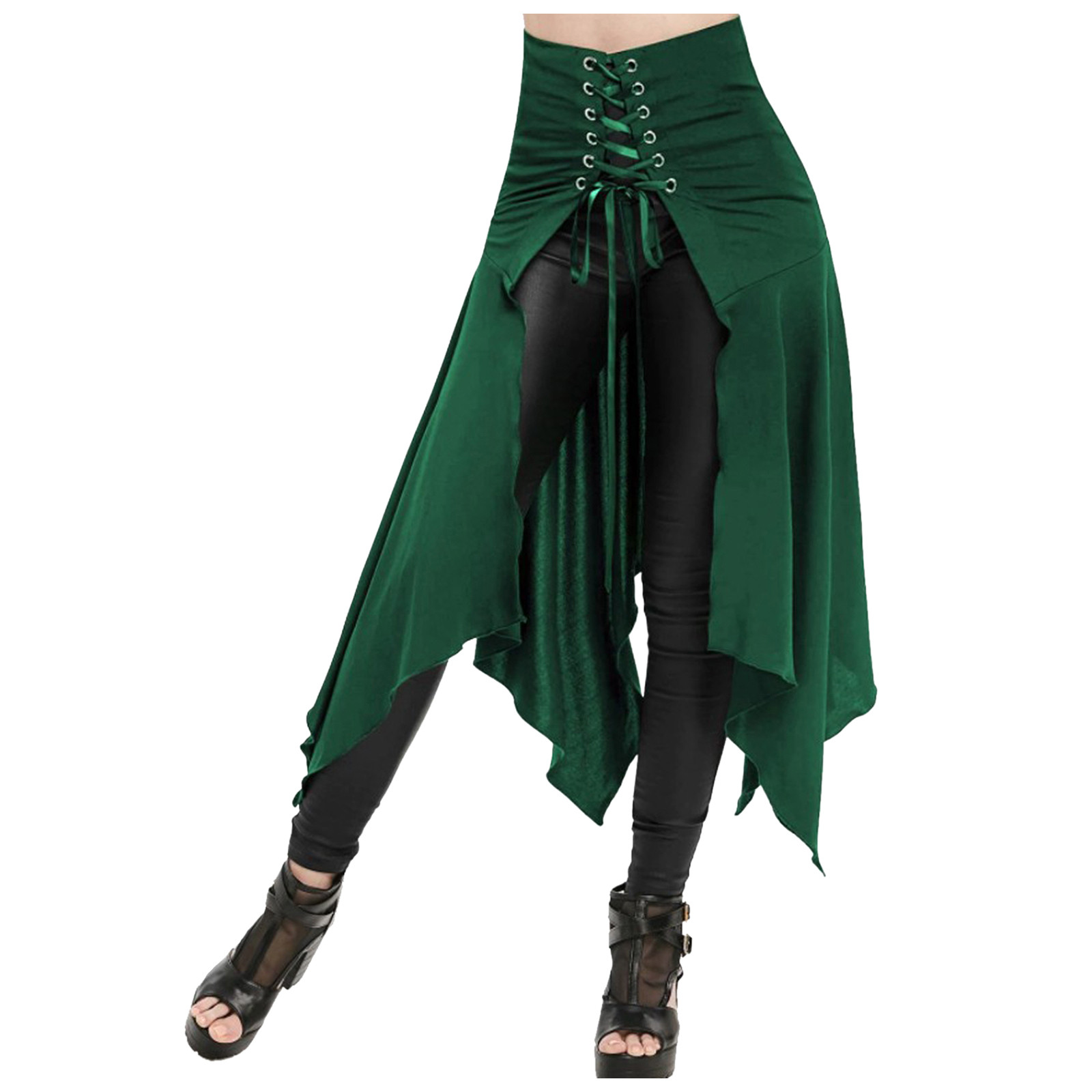 Vintage Fashion Dresses - Gotische rok Zwart Middeleeuws Vintage hoge