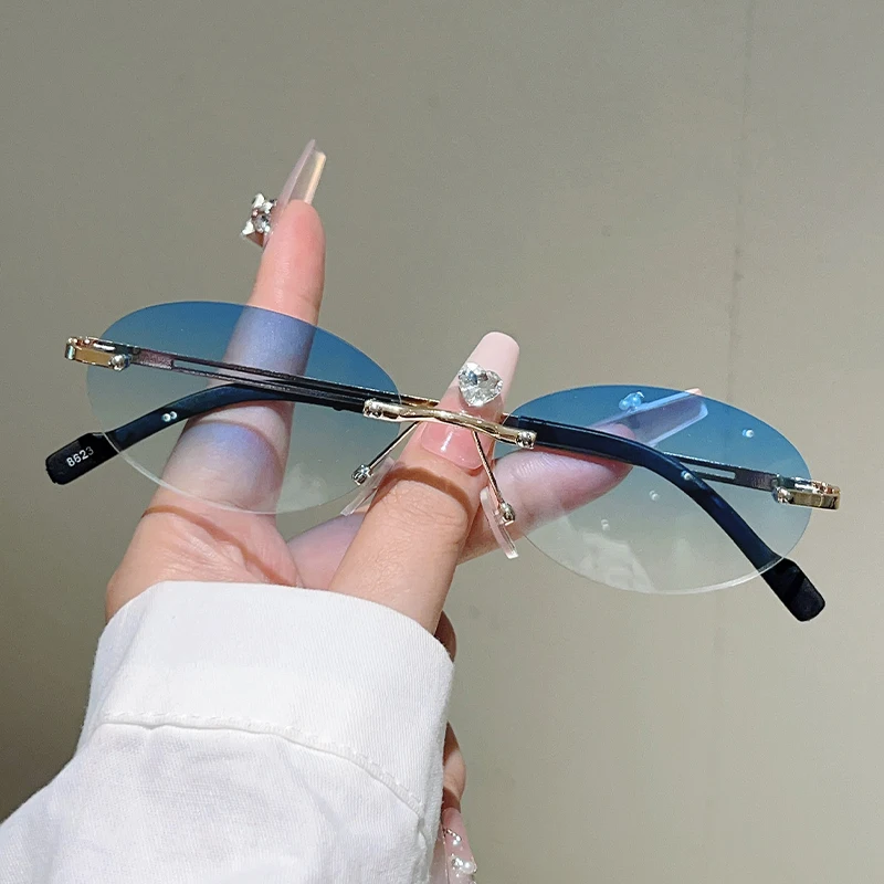 Rimless ovale zonnebrillen voo - Vintage Outdoor Fashion recensie en prijs
