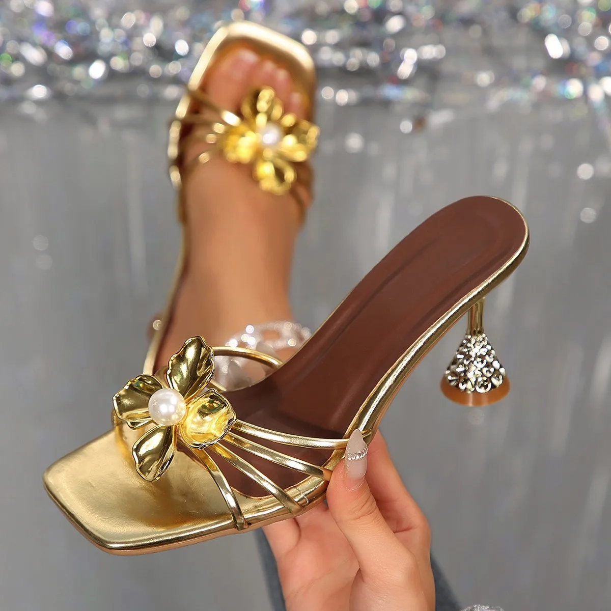 Vintage metalen bloem kristall - Vintage Fashion Dresses recensie en prijs