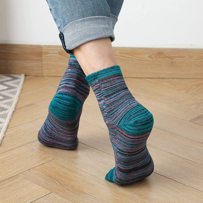 1/5 Pairs Man Kleurrijke Teen  - Vintage Fashion Enthusiasts recensie en prijs