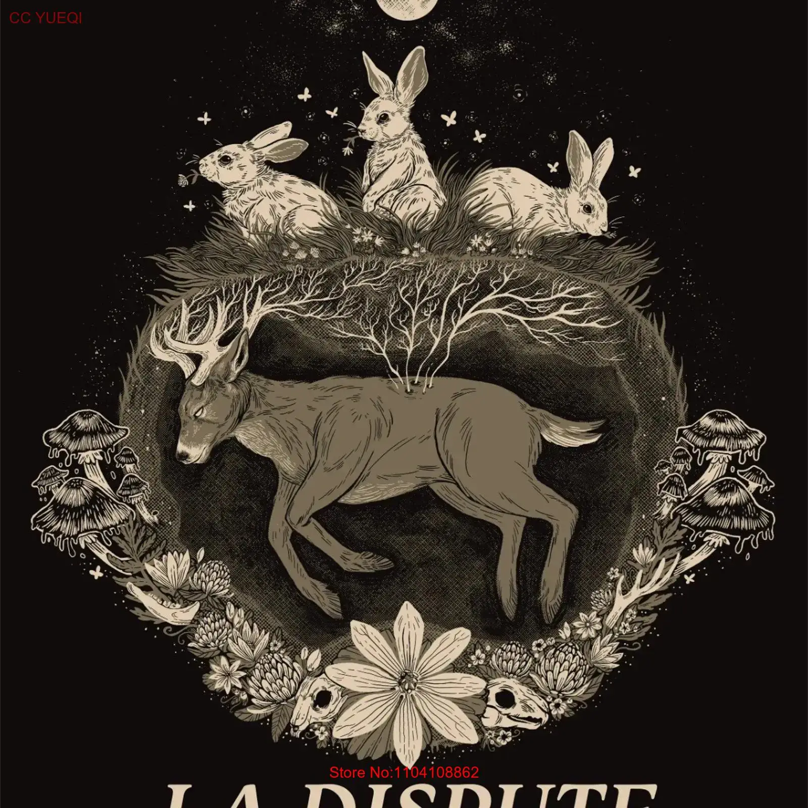 La Dispute Zwart T-shirt Katoe - Vintage Fashion La recensie en prijs