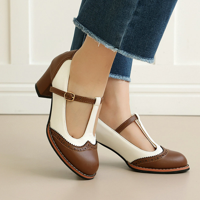 Dames Mary Jane Pumps T-Strap  - Vintage Fashion Online recensie en prijs
