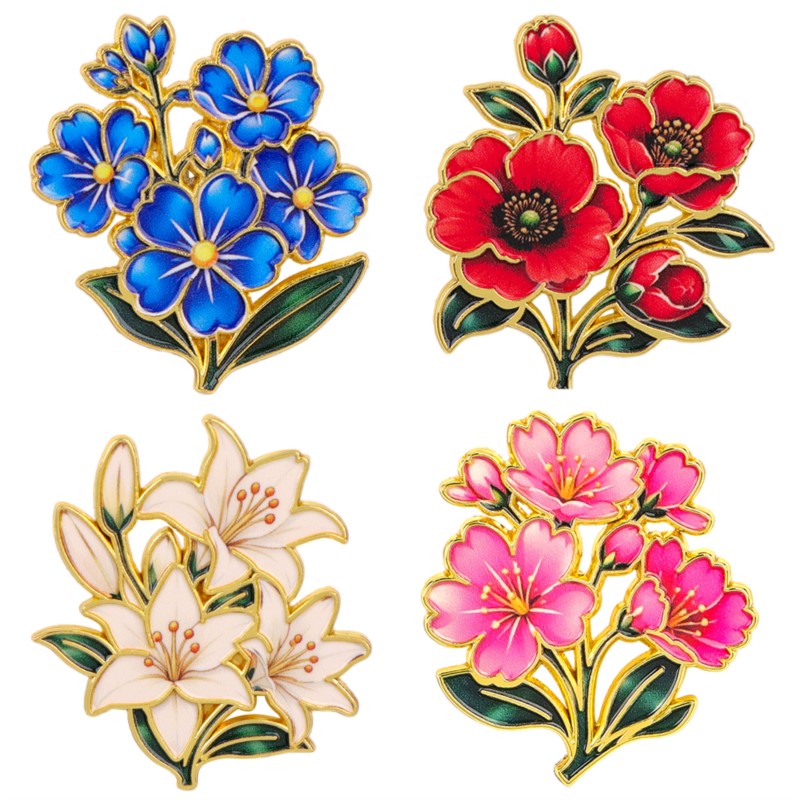 Leuke vintage kleurrijke bloem - Vintage Fashion Stores recensie en prijs