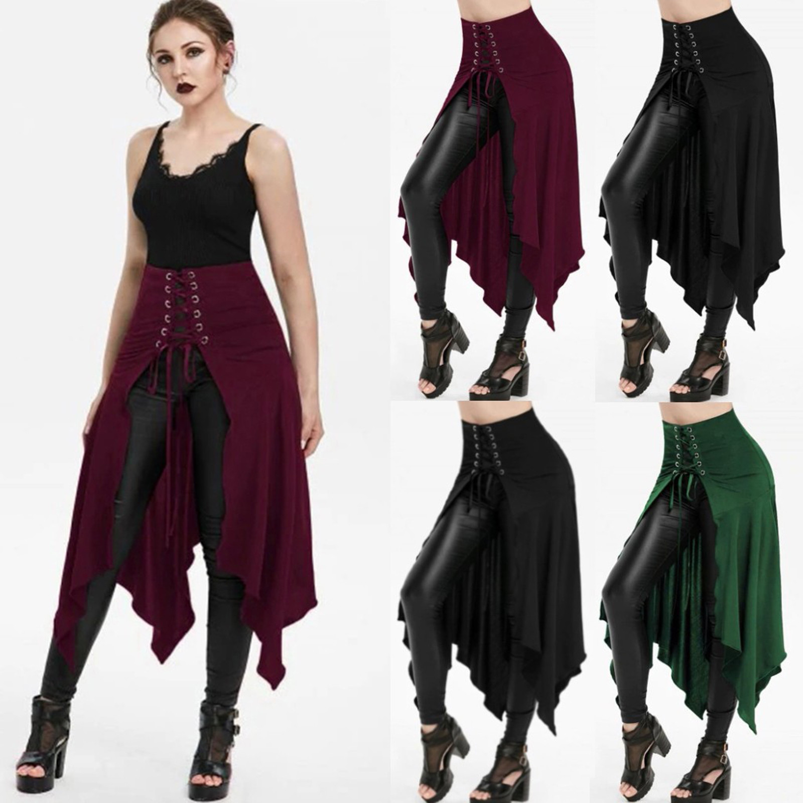 Gotische rok Zwart Middeleeuws - Vintage Fashion Dresses recensie en prijs